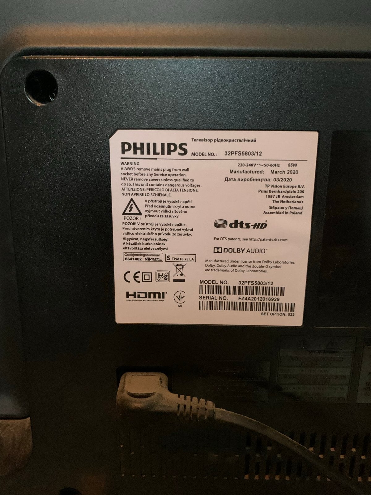Foto 3 van Philips 32PFS5803/12 Full HD Smart TV