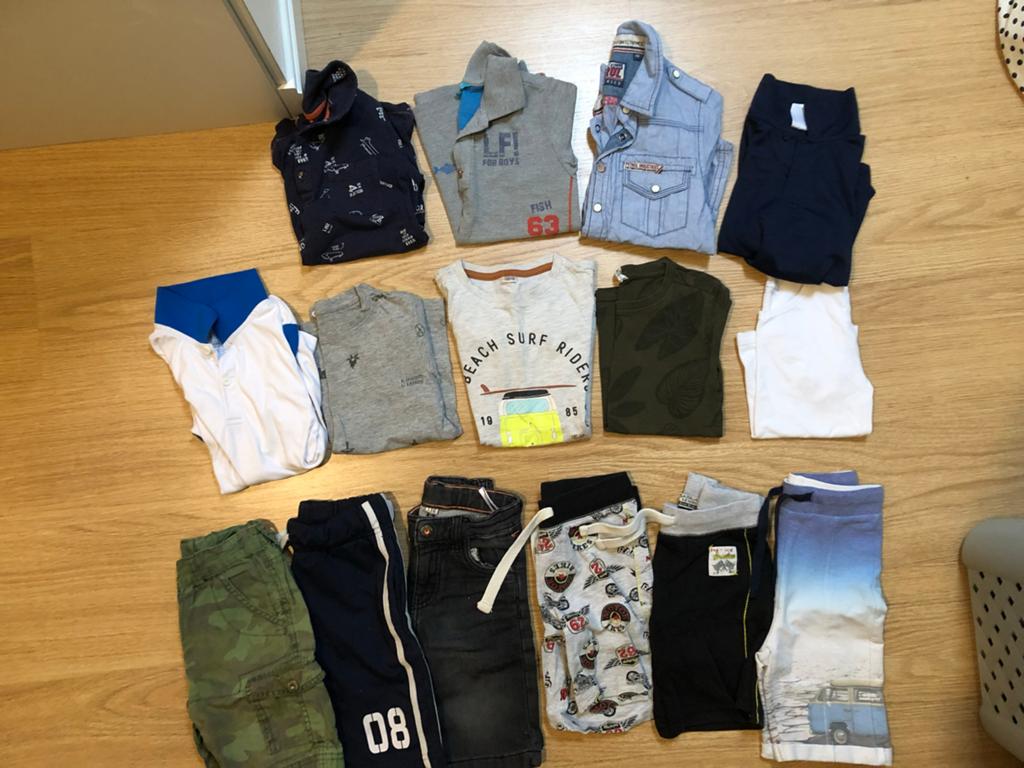 Zomer kledingpakket voor jongens - Maat 110/116, Ophalen of Verzenden, Gebruikt, Maat 98
