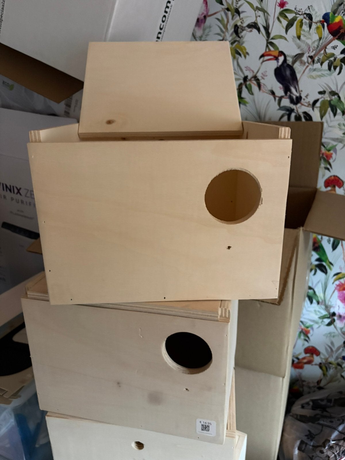 Nestkasten, bakjes etc., Ophalen, Zo goed als nieuw, Hout, Vogelkooi