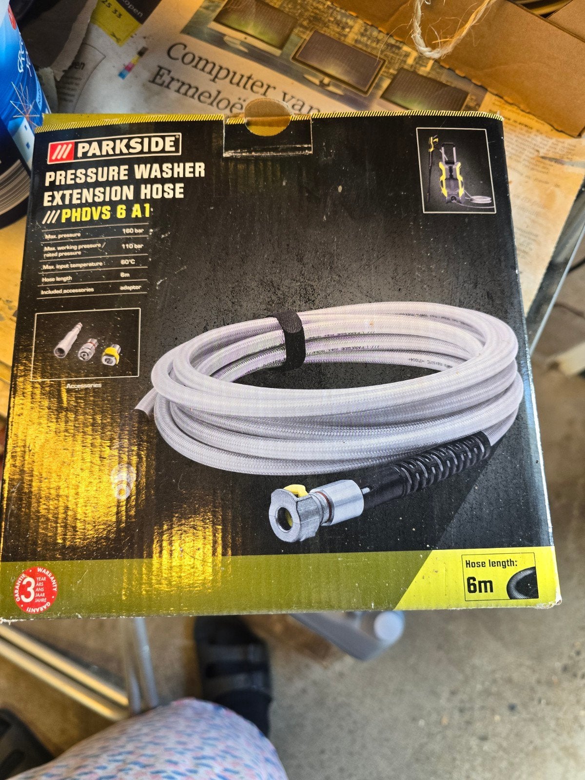 Pressure washer extention hose, Ophalen