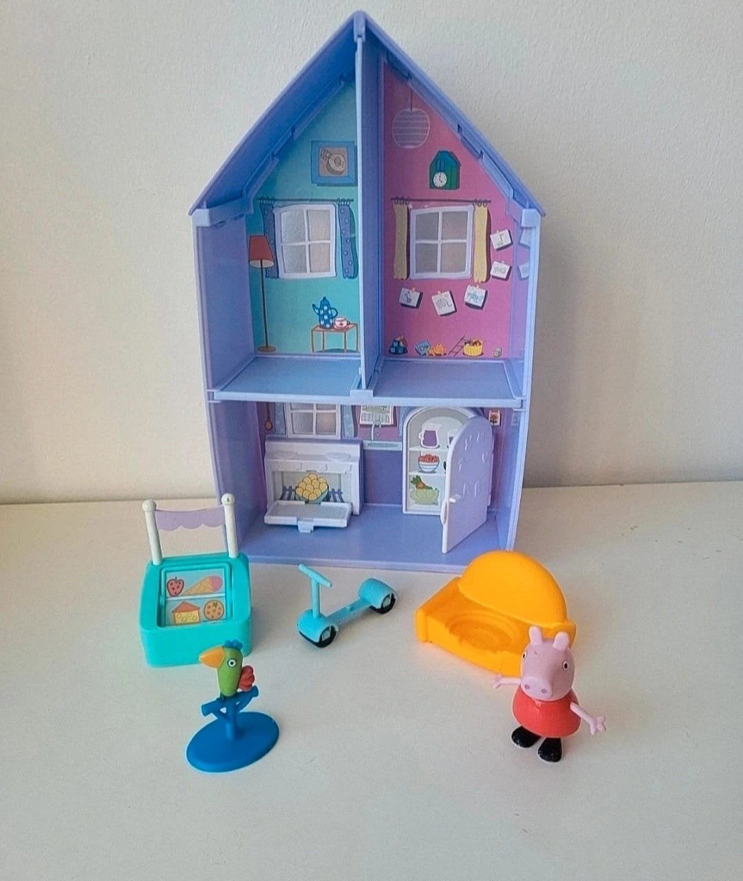 Peppa Pig Huis met Accessoires - Zo goed als nieuw, Ophalen, Zo goed als nieuw, Overige typen