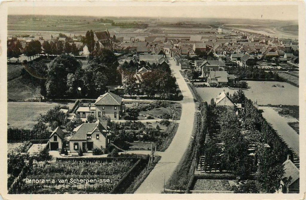 378-390-011 Scherpenisse Panorama, Verzenden, Voor 1920, Zeeland