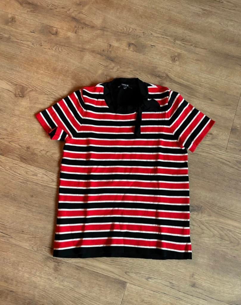 Nikkie | Rood gestreepte dames shirt | Maat 38 | Zomer, Maat 38/40 (M), Ophalen of Verzenden, Zo goed als nieuw, Korte mouw