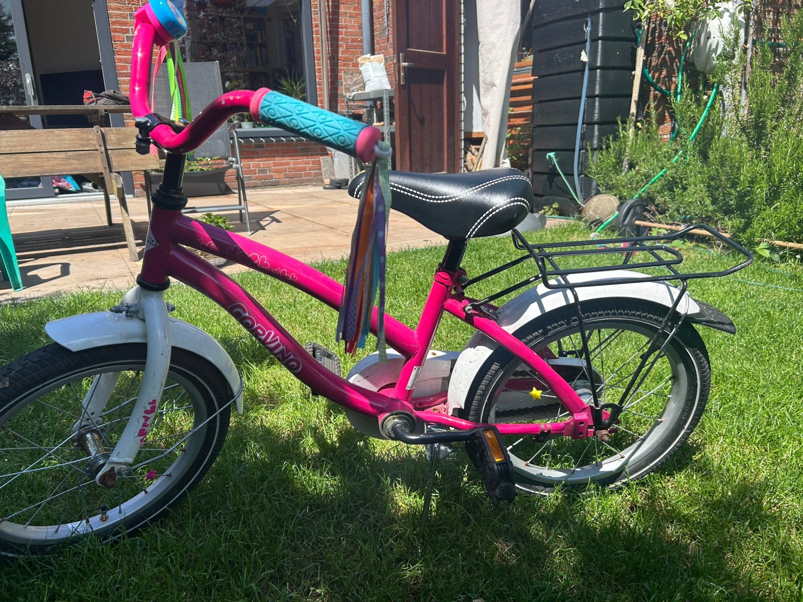 Corvino kinderfiets, Ophalen, Gebruikt, Terugtraprem, 16 inch