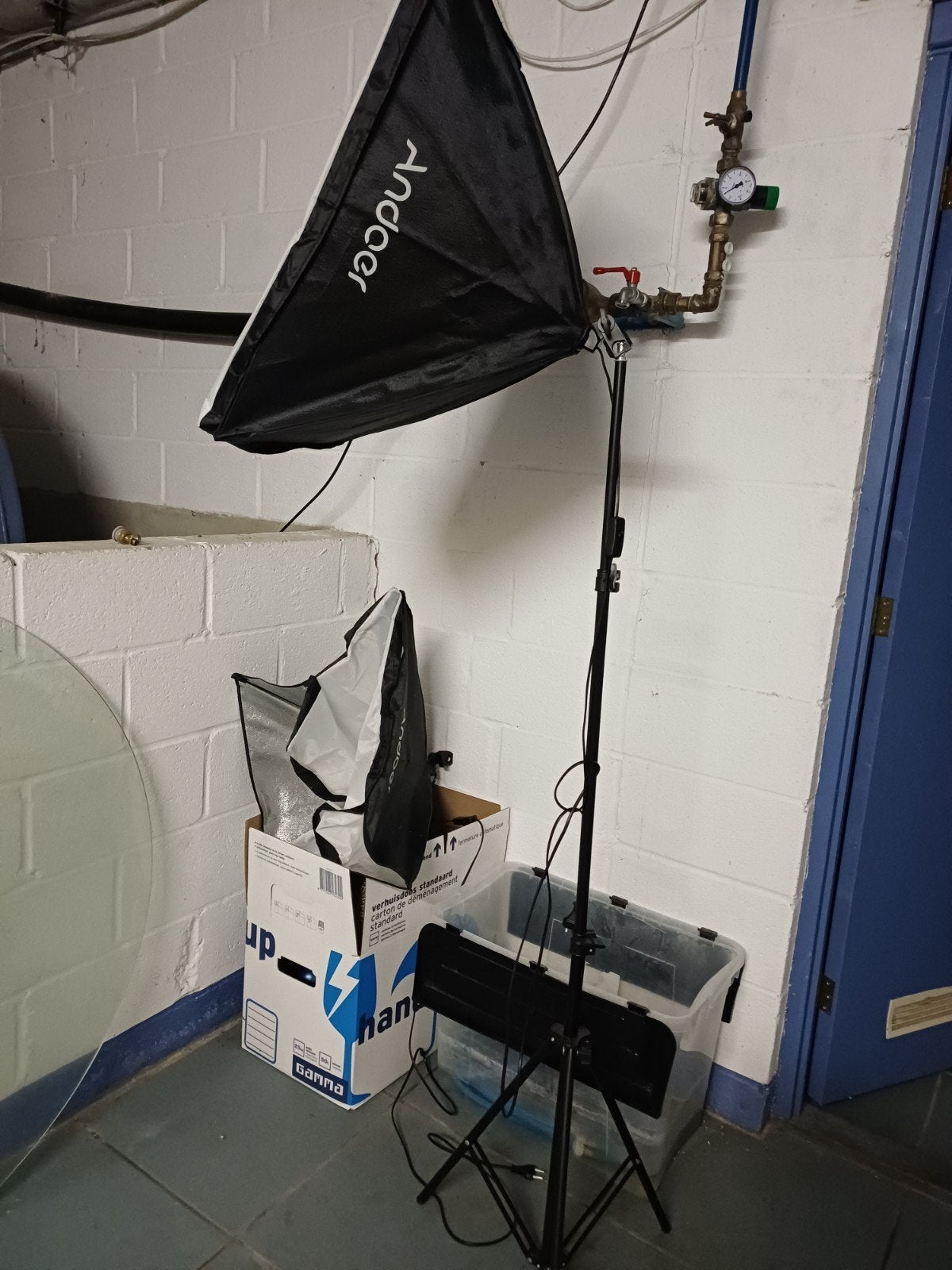 Andoer Softbox met Statief - Ideaal voor Fotografie, Lamp of Flitsset, Gebruikt, Ophalen of Verzenden, Verstelbaar