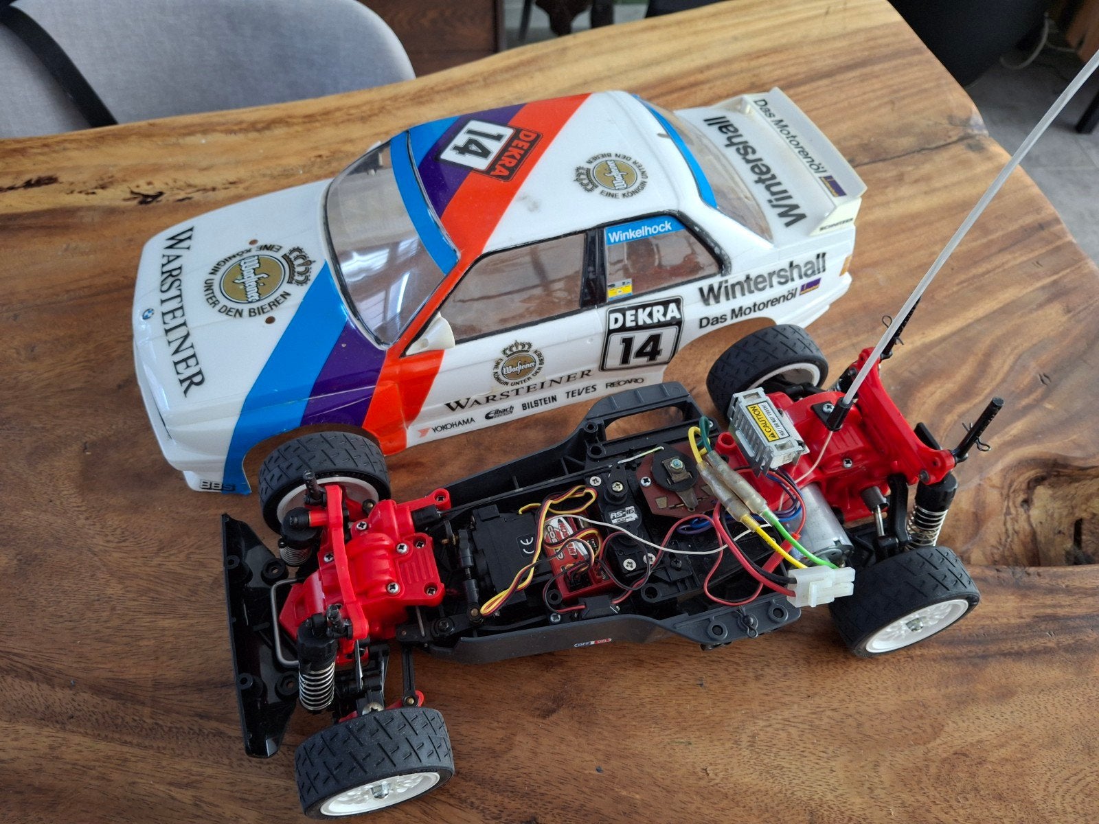 Tamiya TA01 bmw m3 schnitzer sport evo, Hobby en Vrije tijd, Modelbouw | Radiografisch | Auto's, Ophalen of Verzenden, Auto onroad