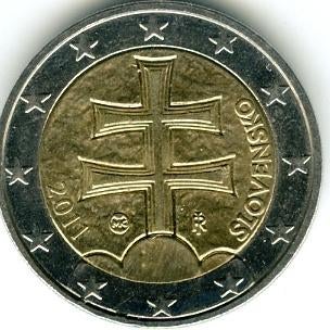 2 Euro Slowakije 2011 - Reguliere Munt - Uit Circulatie, Verzenden, Slowakije, 2 euro, Losse munt