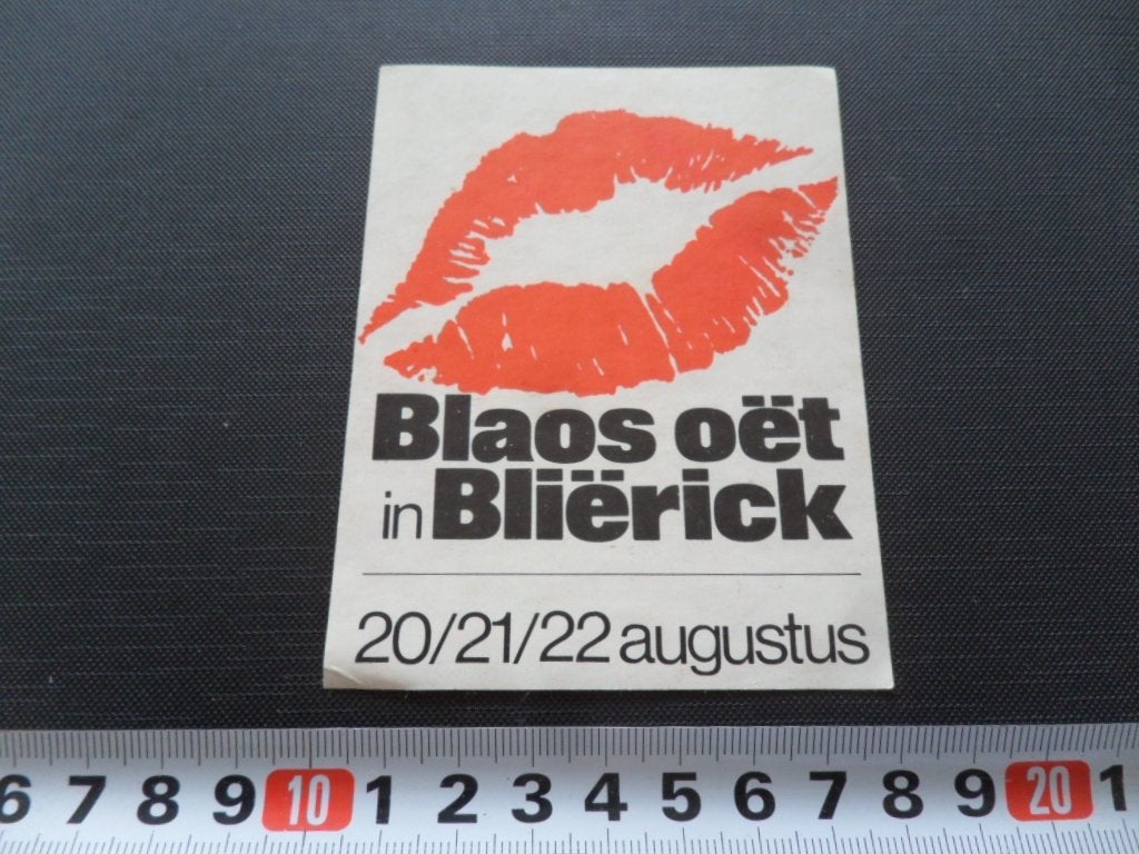 sticker blerick - blaos oët in bliërick, Ophalen of Verzenden, Zo goed als nieuw