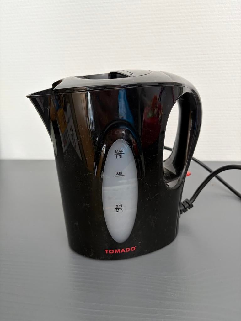 Tomado Waterkoker TM-2459 Zwart - 1.0L, 1 tot 2 liter, Ophalen of Verzenden, Gebruikt