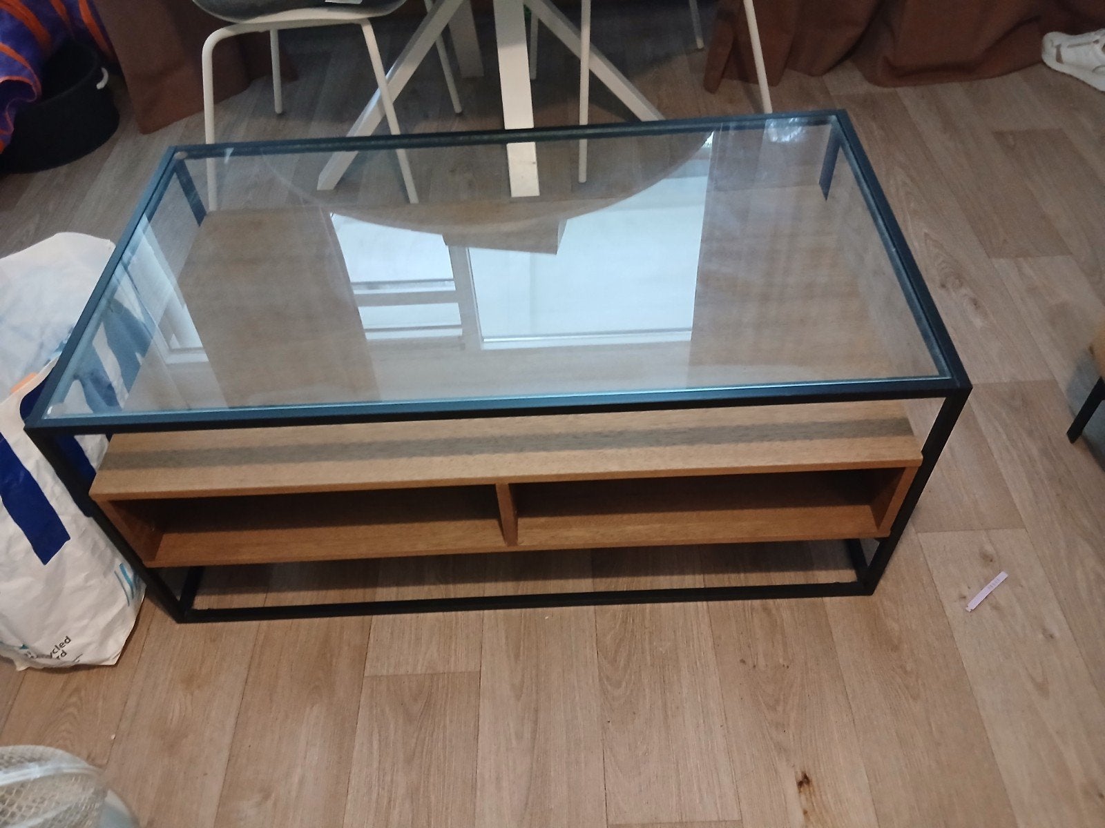 Salontafel, 100 tot 150 cm, Zo goed als nieuw, Minder dan 50 cm, Rechthoekig