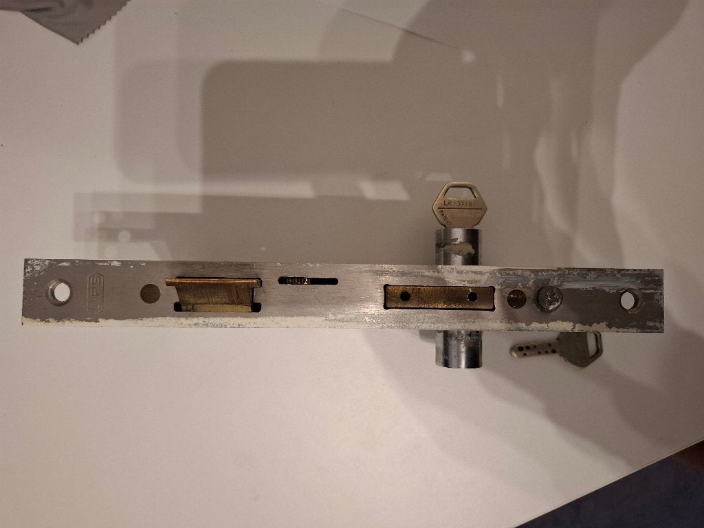 Lips slot + keso cilinder dm55, Ophalen of Verzenden, Gebruikt, IJzer, Slot