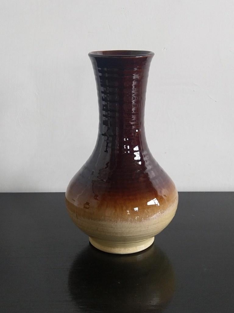 Vintage Bay vaas W. Germany 740-26 fatlava keramiek, Ophalen of Verzenden