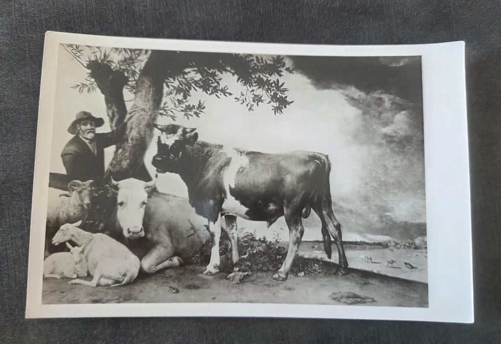 De jonge stier - Paulus Potter - 1647, Verzamelen, Ansichtkaarten | Themakaarten, Ongelopen, Overige thema's, Verzenden