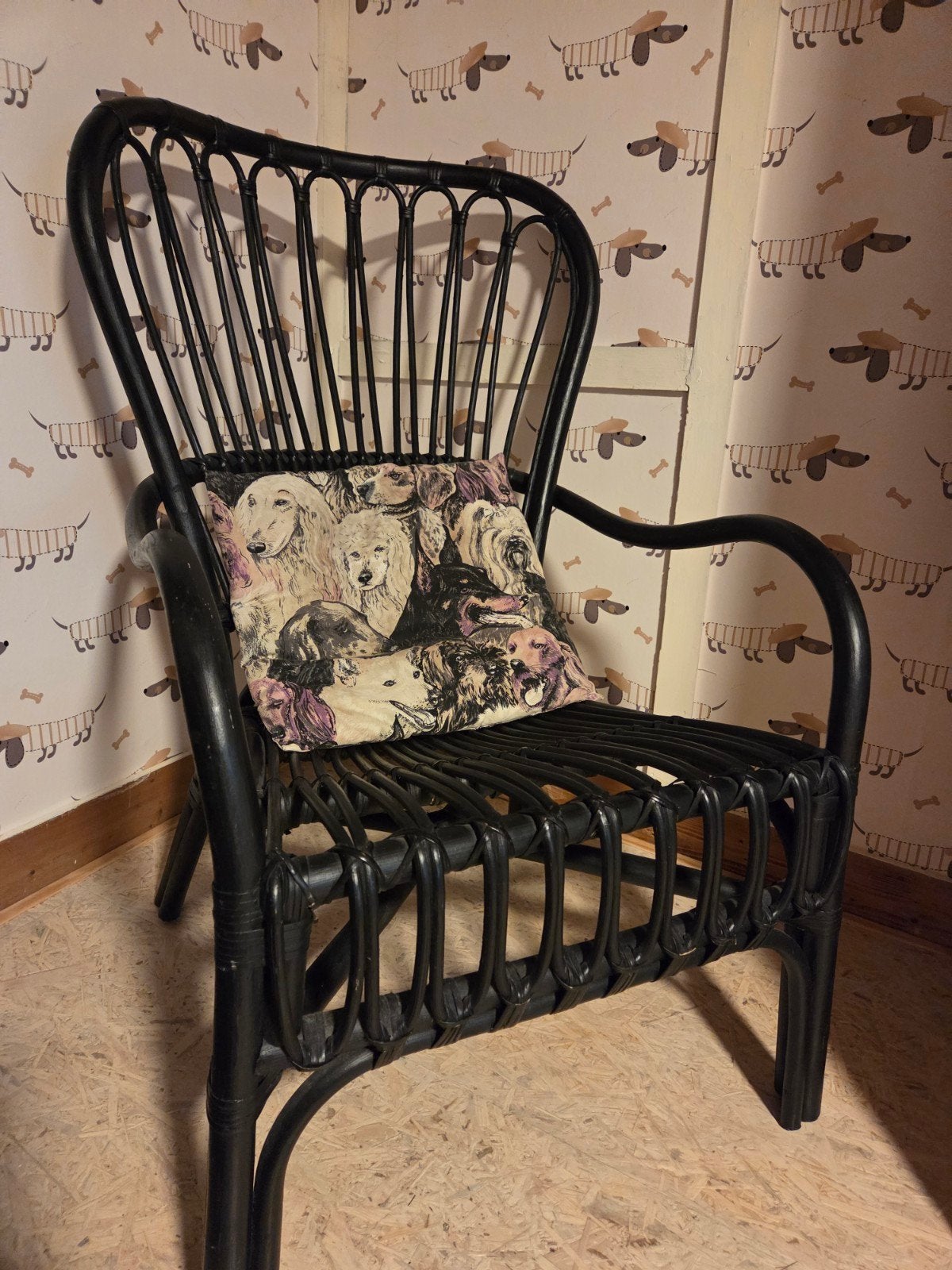 rotan loungestoel zwart, Ophalen of Verzenden, Gebruikt, Zwart, Eén