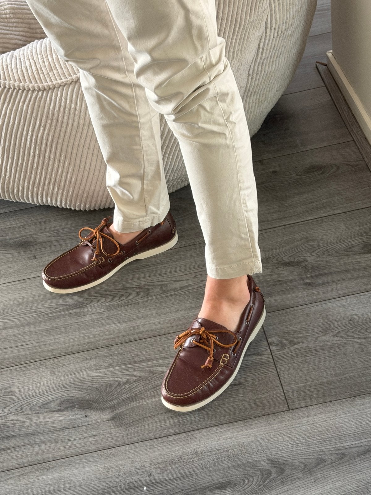 Ralph Lauren Leren Bootschoenen - Maat 45 - Zo goed als nieu, Kleding | Heren, Bruin, Ophalen of Verzenden, Zo goed als nieuw