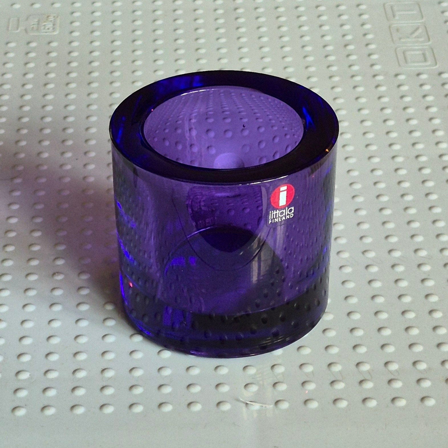 Iittala Kivi lilac (Nd) sfeerlicht waxinelichthouder, Paars, Waxinelichthouder, Ophalen of Verzenden, 6 cm