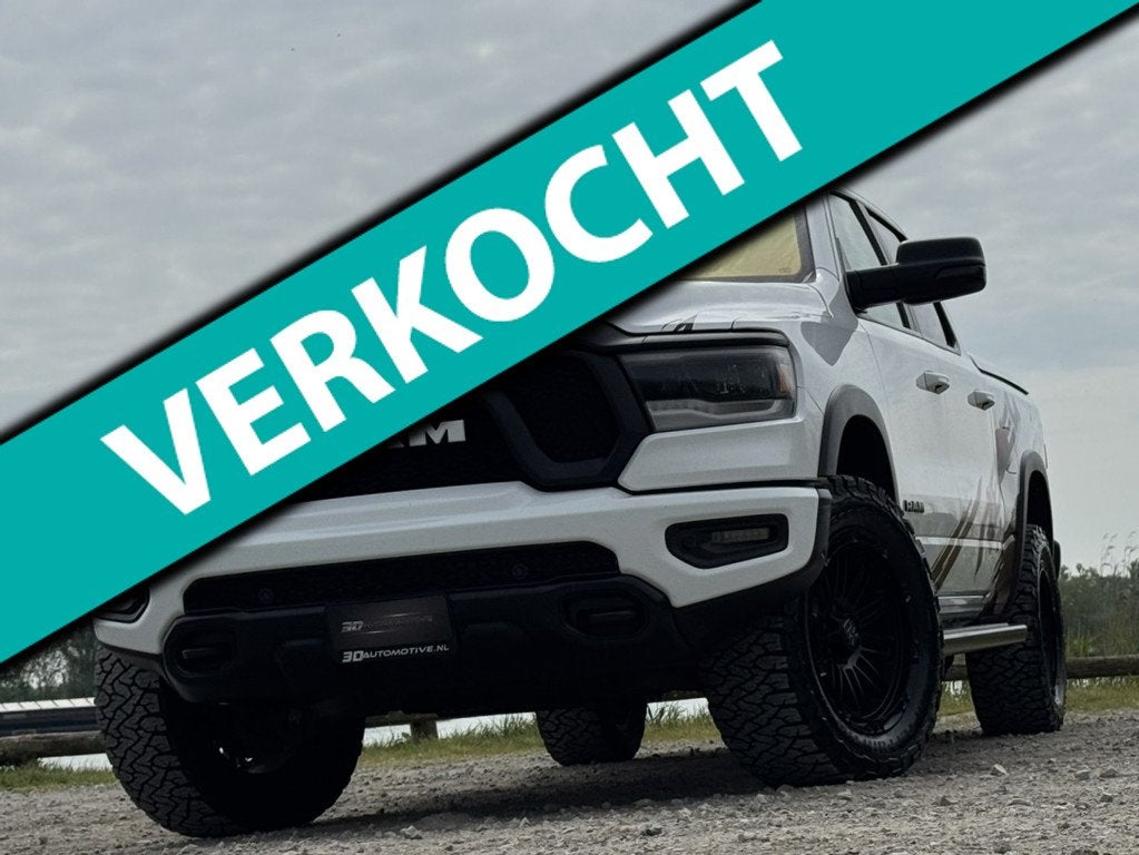 Dodge Ram 1500 Rebel 5.7L V8, MARGE - GEEN BTW, LUCHTVERING,, Auto's, Automaat, Gebruikt, 5654 cc, Leder en Stof
