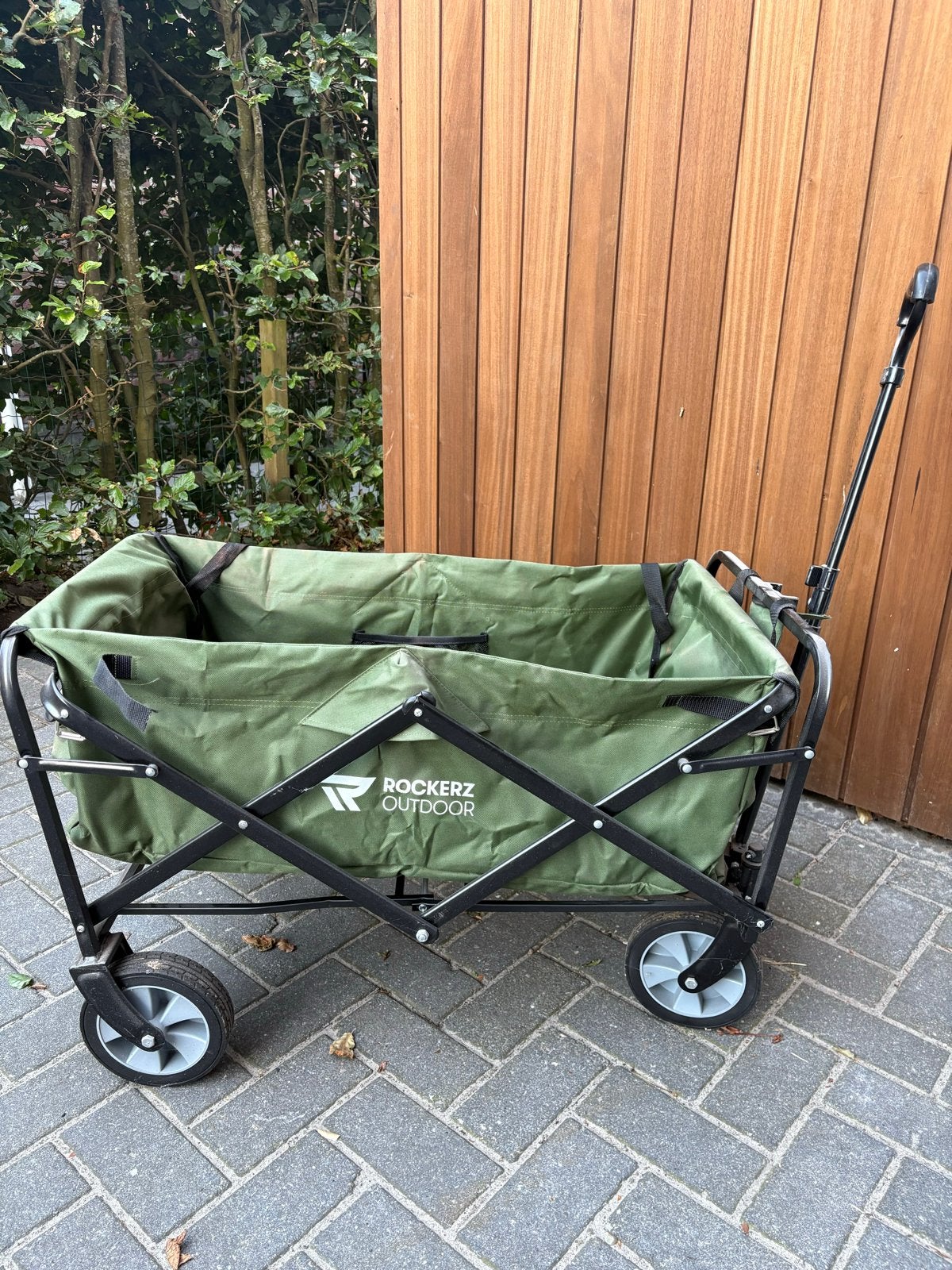 Rockerz Outdoor Opvouwbare Bolderkar - Groen, Ophalen, Opvouwbaar, Zo goed als nieuw