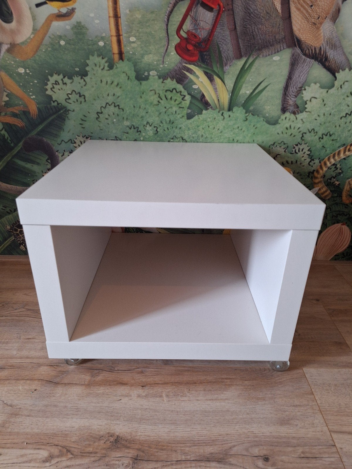 Ikea Lack - verrijdbare tafel, Huis en Inrichting, Tafels | Bijzettafels, Vierkant, 55 tot 75 cm, Hout, Ophalen