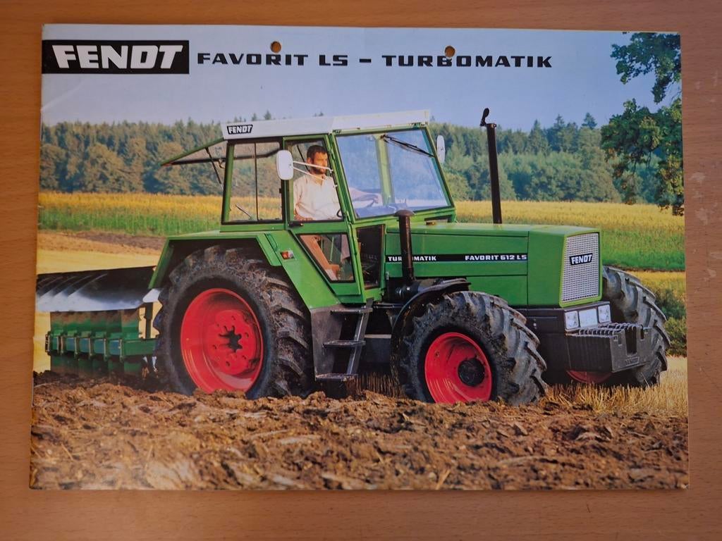 Folder Fendt Favorit 600, 610, 611, 612, 614, 615 LS Turbo, Ophalen of Verzenden, Gelezen, Tractor en Landbouw