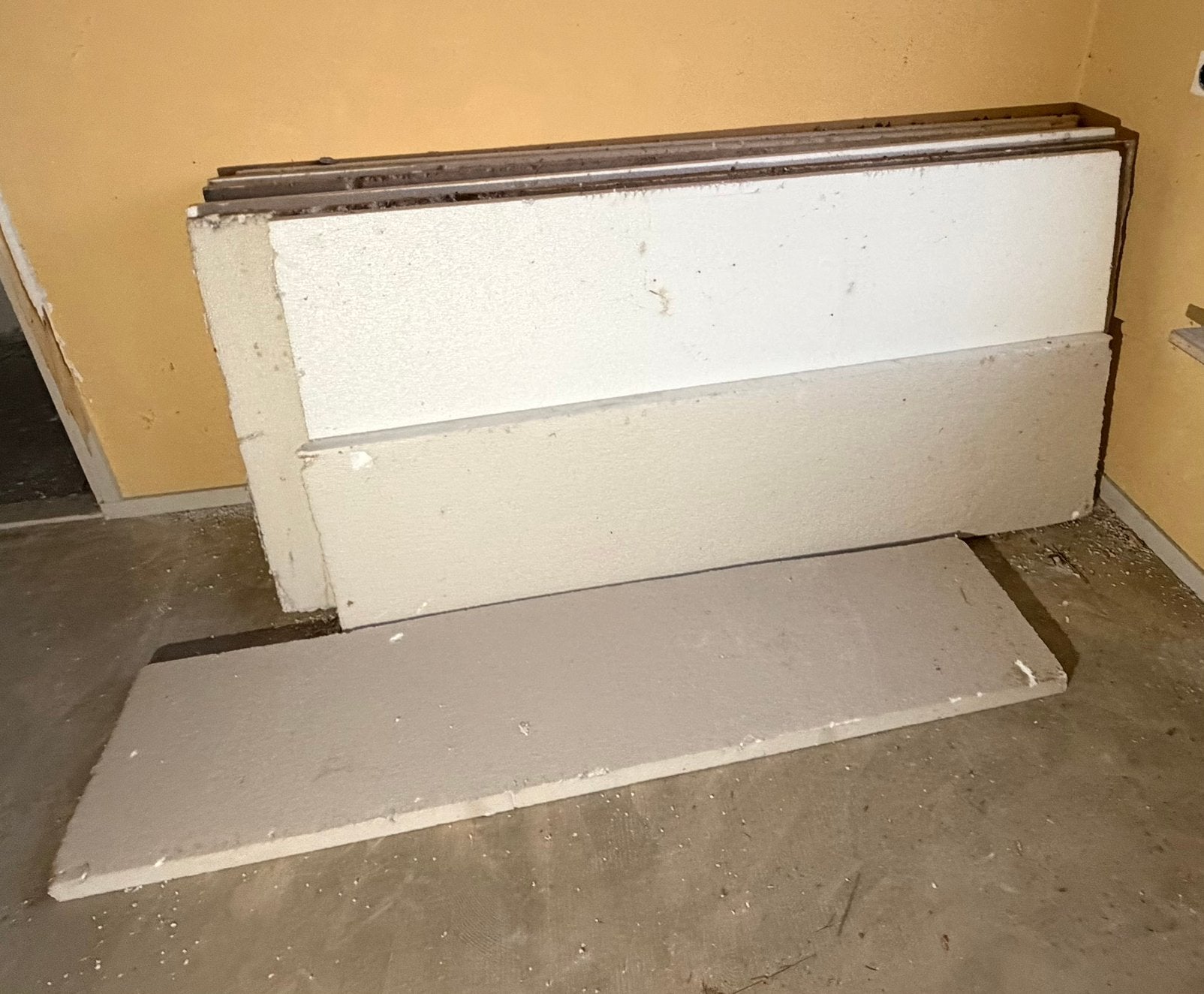 Piepschuim isolatieplaten (Tempex) 5cm dik, Ophalen, 4 tot 8 cm, Gebruikt, Dakisolatie