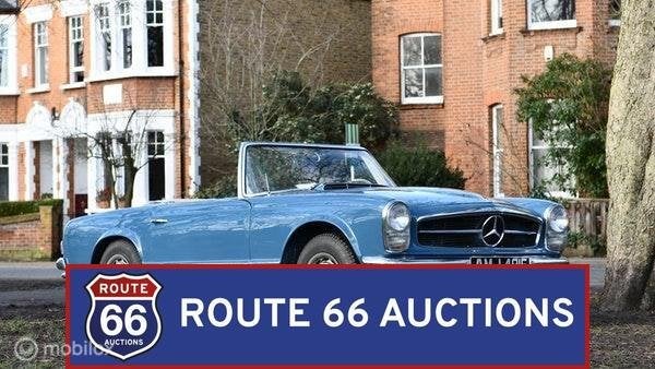 Mercedes-Benz 280 SL Pagode | 1968 | Route 66 Auctions, Overige carrosserieën, Zwart, Mercedes-Benz, Bedrijf