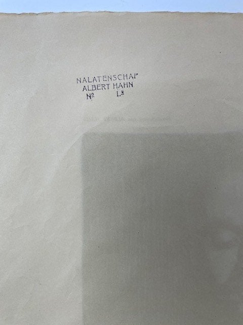 prent litho Albert Hahn 1915 'Het Medium', Antiek en Kunst, Ophalen of Verzenden