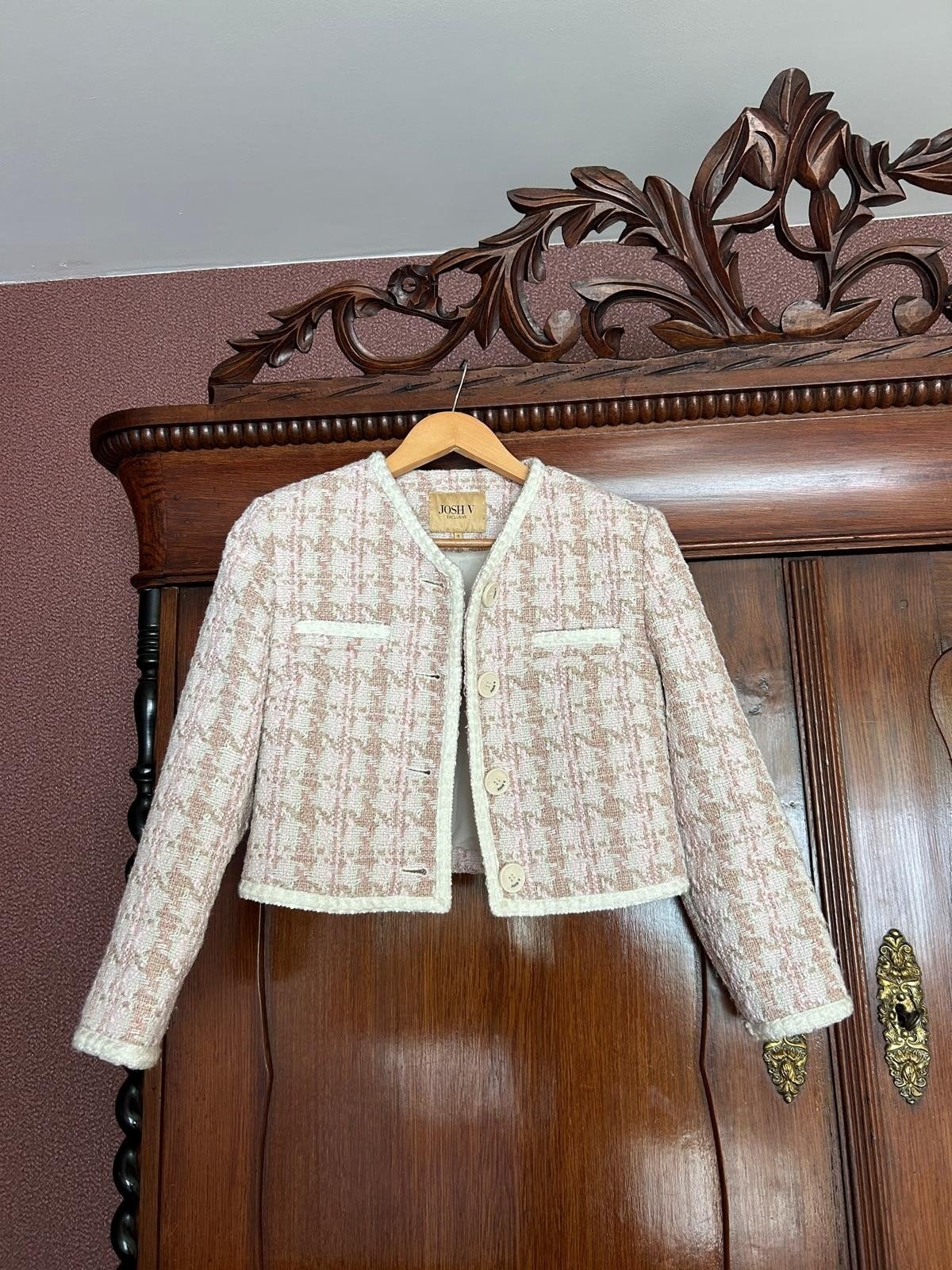 JOSH V blazer Monica zgan, Beige, Ophalen of Verzenden, Zo goed als nieuw, Jasje