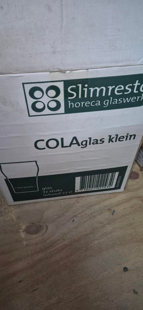 Partij glazen cola glas 22 cl horeca glaswerk slimresto, Ophalen, Glas of Glazen, Donkers, Donkers