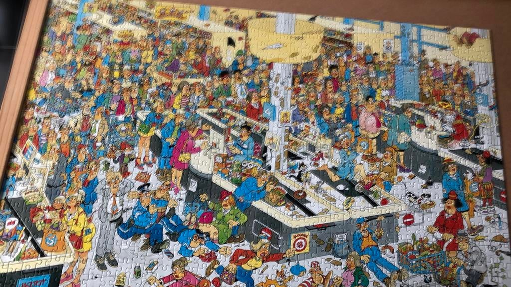 Jan van Haasteren puzzel 1000 stukjes, Ophalen, 500 t/m 1500 stukjes, Zo goed als nieuw