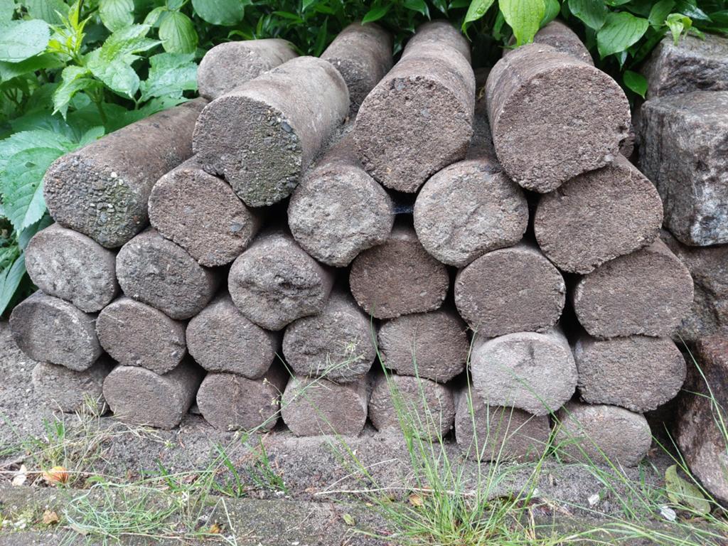 Borderstenen rond, Tuin en Terras, Ophalen, Gebruikt, Minder dan 25 cm, Border