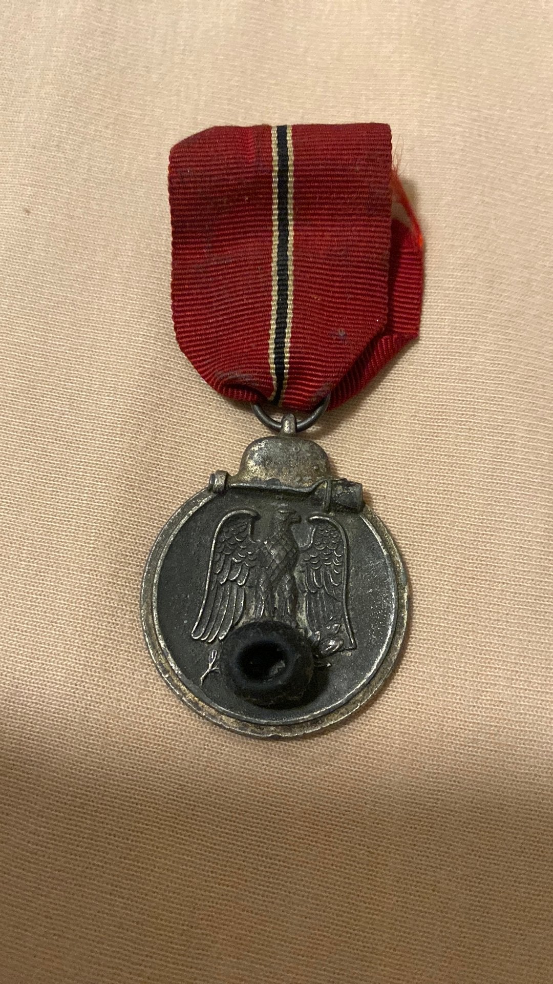 Orginele Ostmedaille/Bevroren-vleesmedaille, Ophalen of Verzenden, Landmacht, Duitsland, Lintje, Medaille of Wings