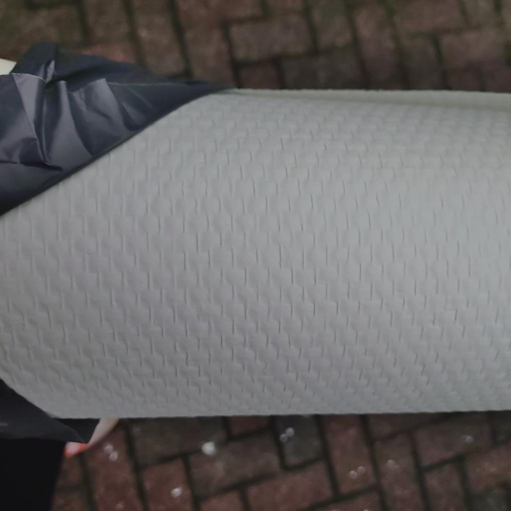 Gamma Behang met structuur - klein stukje, Ophalen of Verzenden, Minder dan 10 m², Wit, Structuur