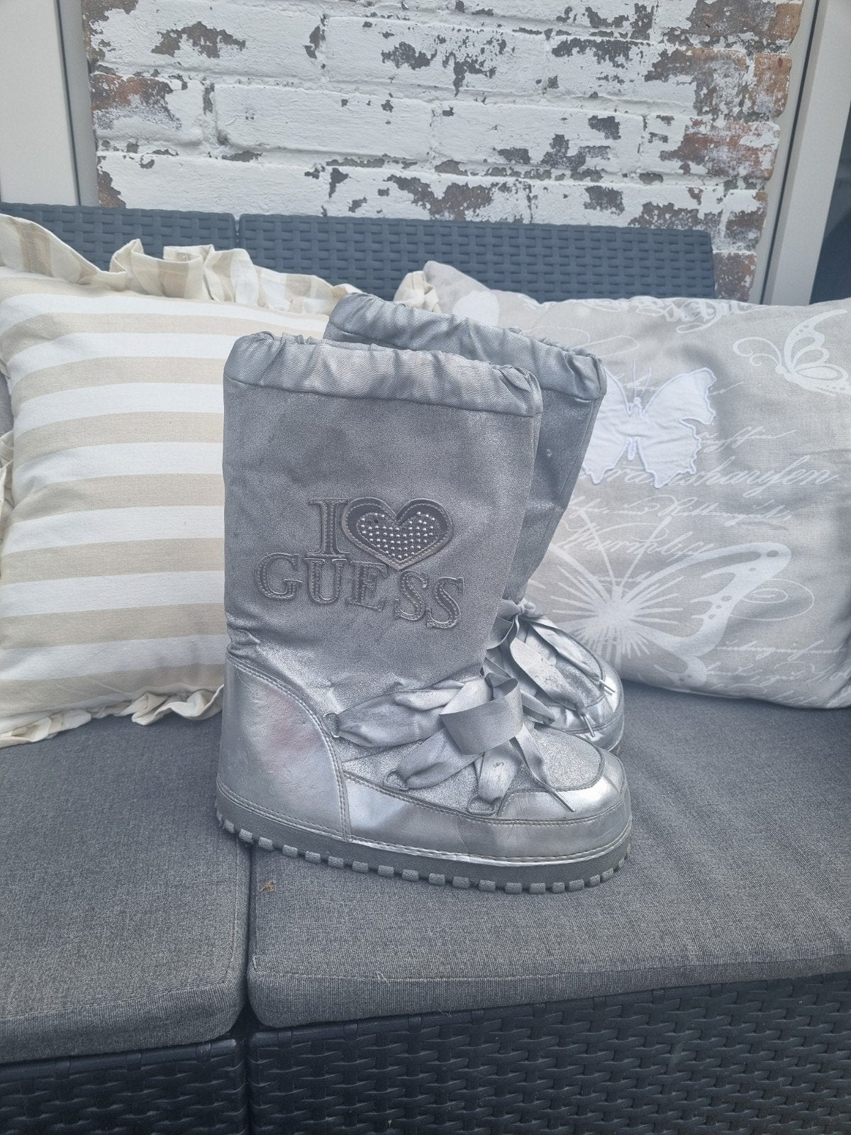 Guess Snowboots Zilver - Maat 37, Ophalen of Verzenden, Zo goed als nieuw, Snowboots