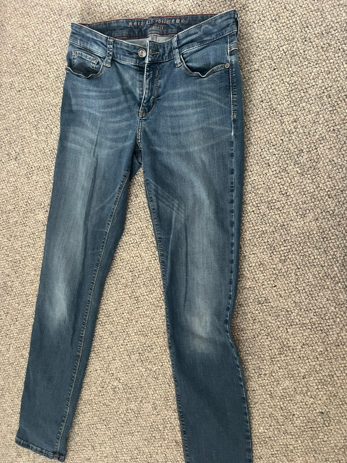 Mac dames stretch jeans, Ophalen of Verzenden, Gedragen, Blauw, W30 - W32 (confectie 38/40)