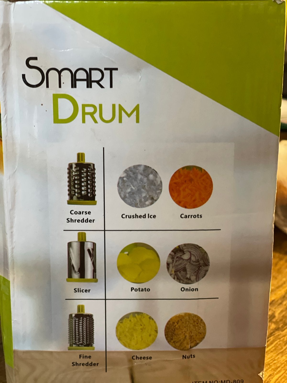 Nieuwe Smart Drum - Multifunctionele Keukenrasp/Snijder, Ophalen, Overige typen, Kunststof, Nieuw