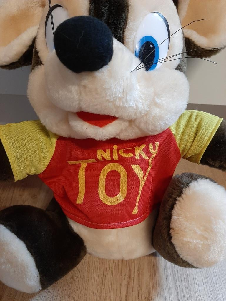 Nicky toy muis knuffel met shirt 34 cm, Ophalen of Verzenden, Overige typen