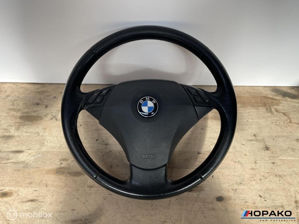 Stuurwiel leder BMW 5 serie E60 E61 - startstop, Gebruikt, Einsteinlaan 5, rijswijk, Bmw, Ophalen of Verzenden