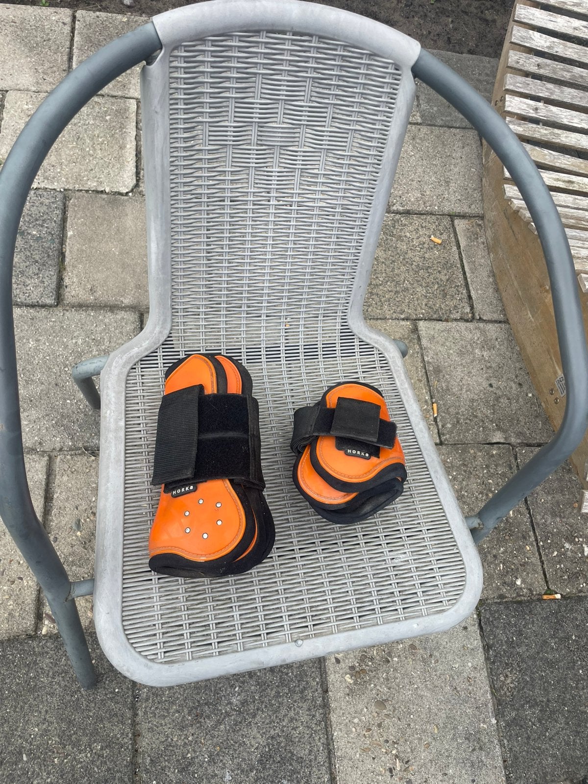 Peesbeschermers set, Dieren en Toebehoren, Paarden en Pony's | Beschermers, Ophalen of Verzenden, Gebruikt
