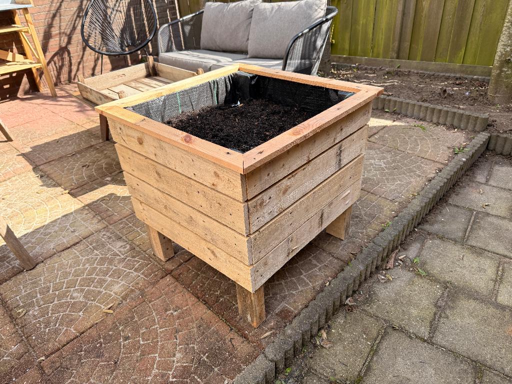 Nieuwe Verhoogde Kweekbak / Plantenbak – 80 Liter, Ophalen, Vierkant, Nieuw, Balkon