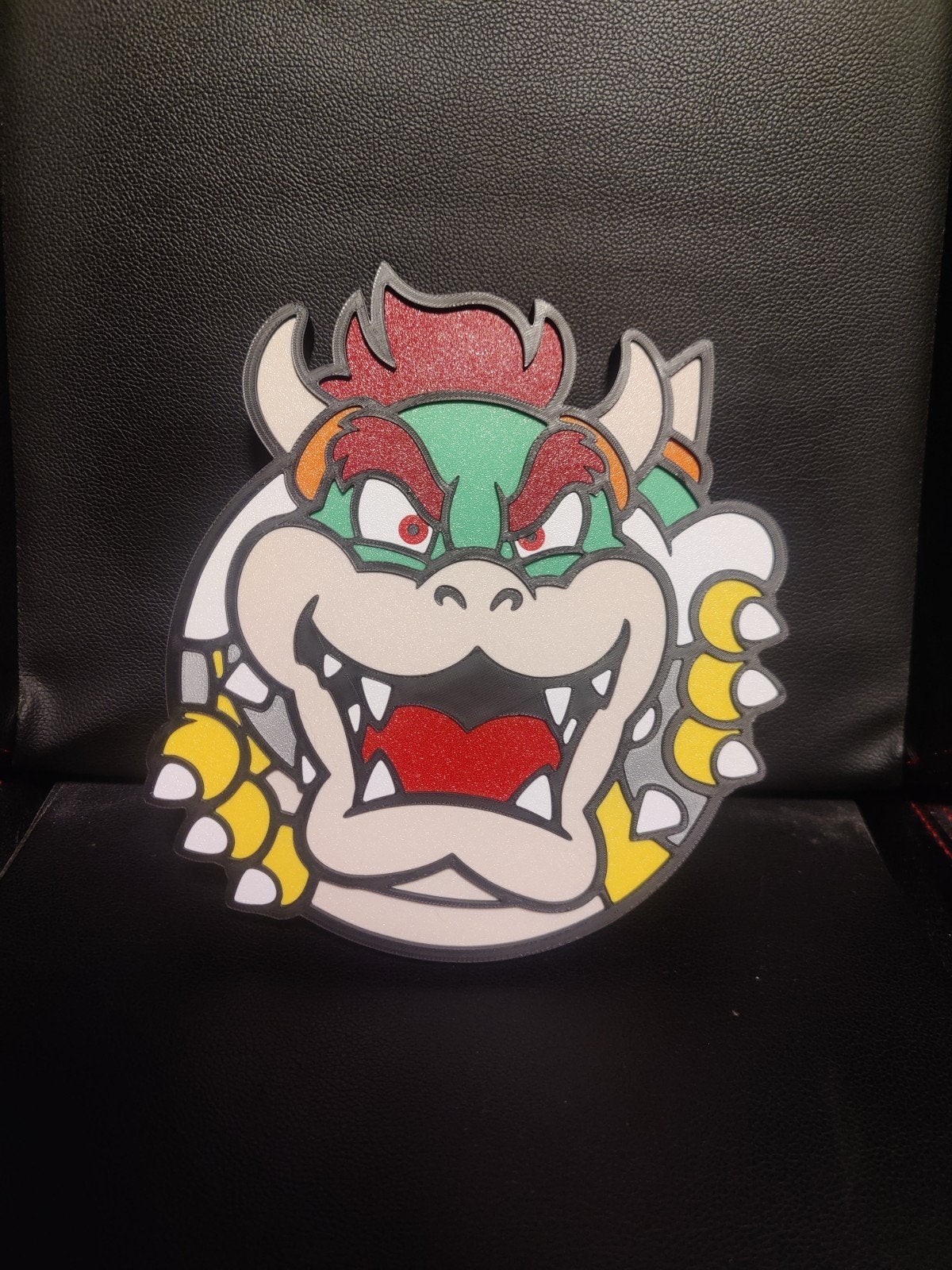 Bowser Wanddecoratie voor Kinder- of Gamekamer, Groen, Nieuw, Ophalen of Verzenden, Wanddecoratie