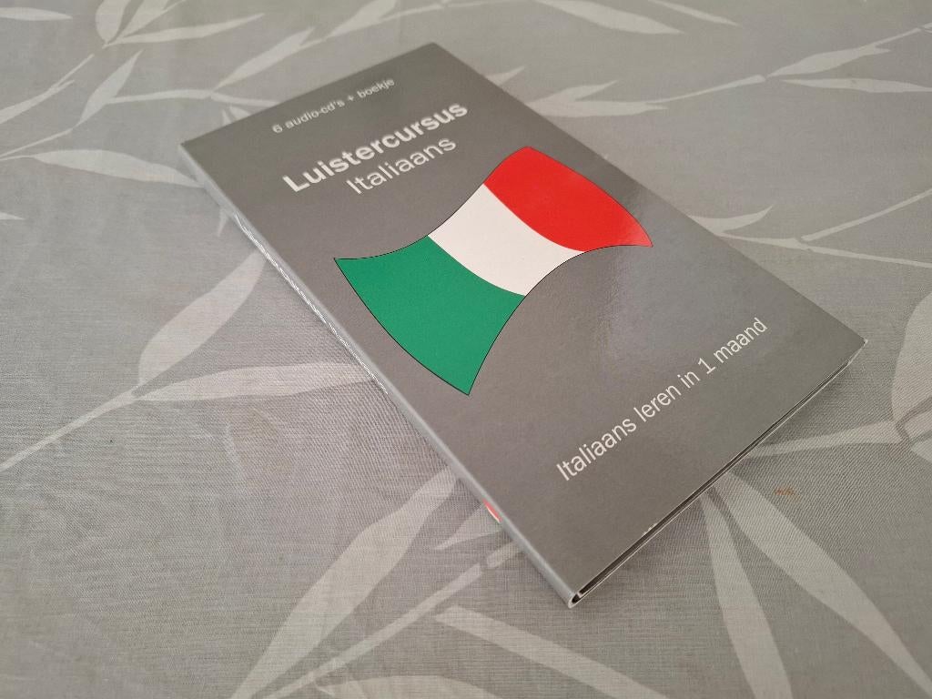 Luistercursus Italiaans (Compleet op 6 CD’s, MET boekje), Boeken, Ophalen of Verzenden, Zo goed als nieuw, Italiaans, Non-fictie
