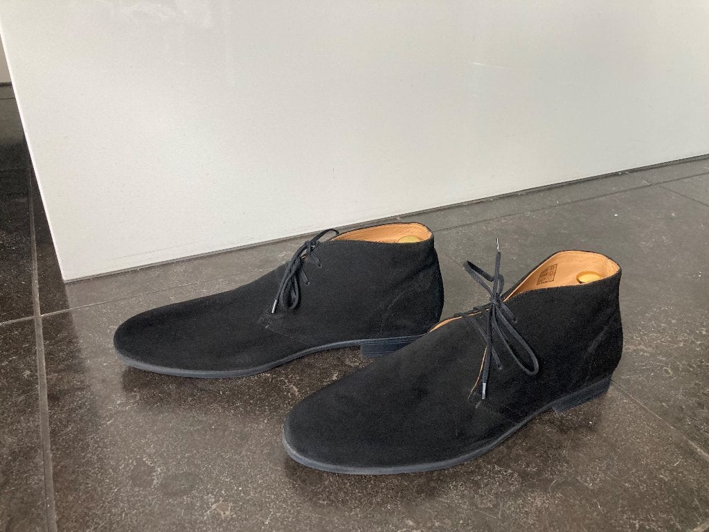 Giuseppe Maurtizio suede veterboots zwart 46, Zwart, Boots, Nieuw, Ophalen of Verzenden