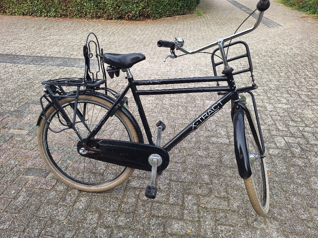 fiets heren transport, Terugtraprem, Gebruikt, Versnellingen, 53 tot 57 cm