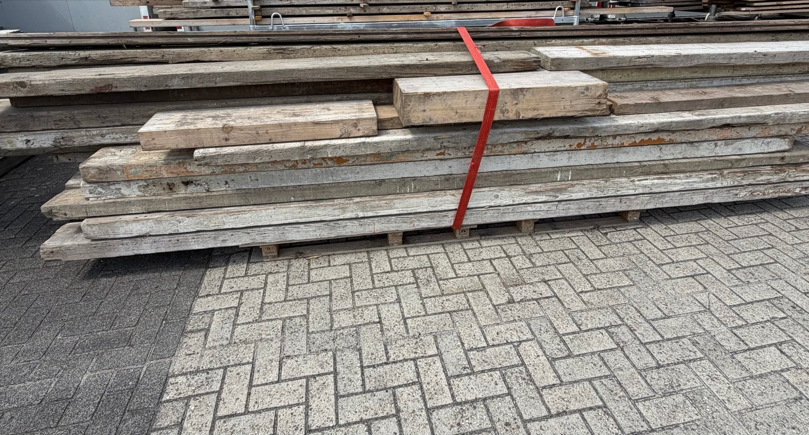Pallet vol houten balken, TEGEN ELK BOD WEG!, Ophalen, Gebruikt, 250 cm of meer, Balken