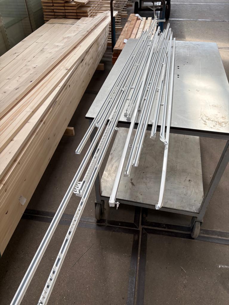 Gordijnrail, Ophalen, 200 cm of meer, ., Wit