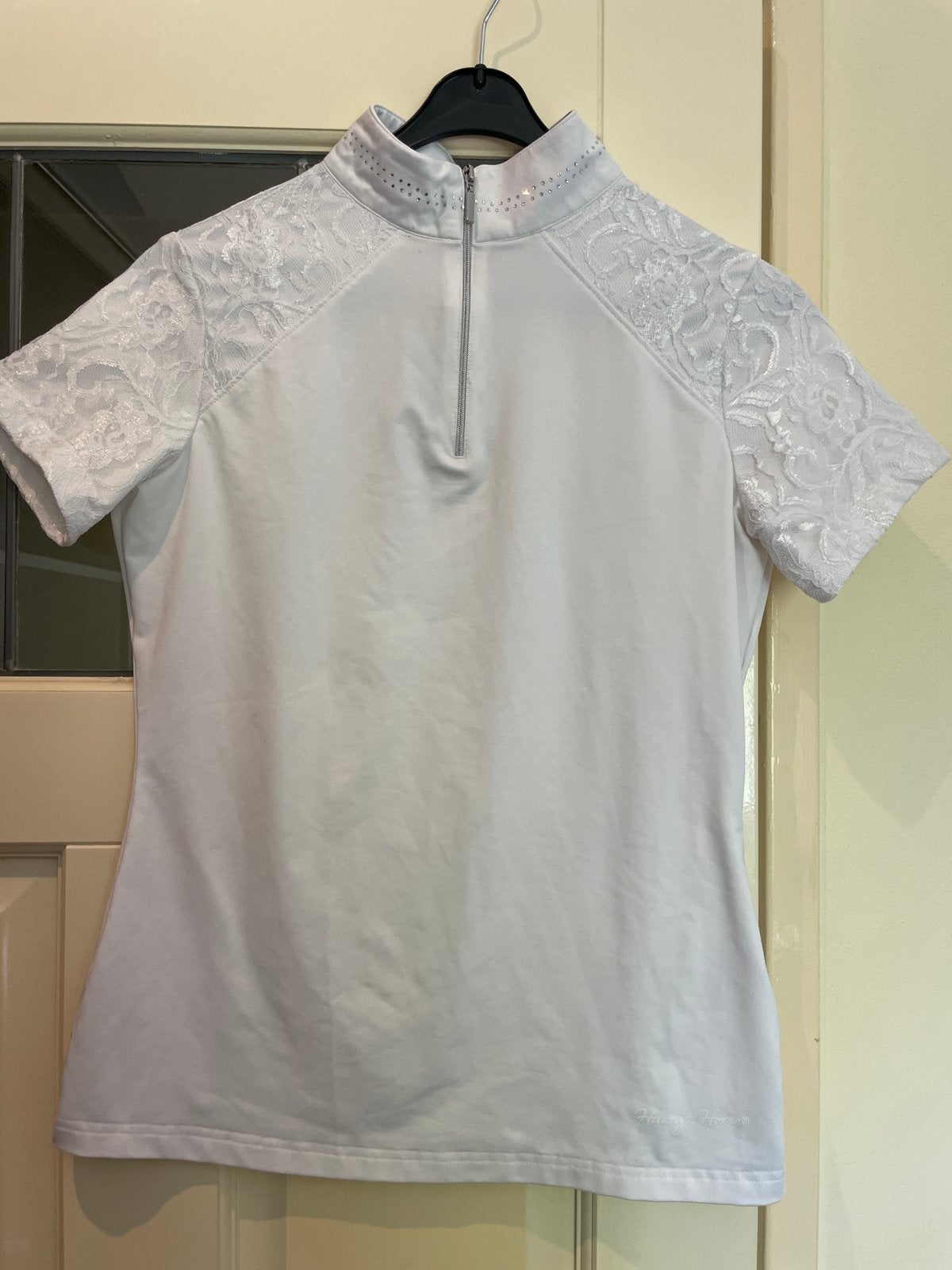 Harry's Horse wedstrijdshirt met kant - Zo goed als nieuw, Maat 38/40 (M), Wit, Ophalen of Verzenden, Zo goed als nieuw