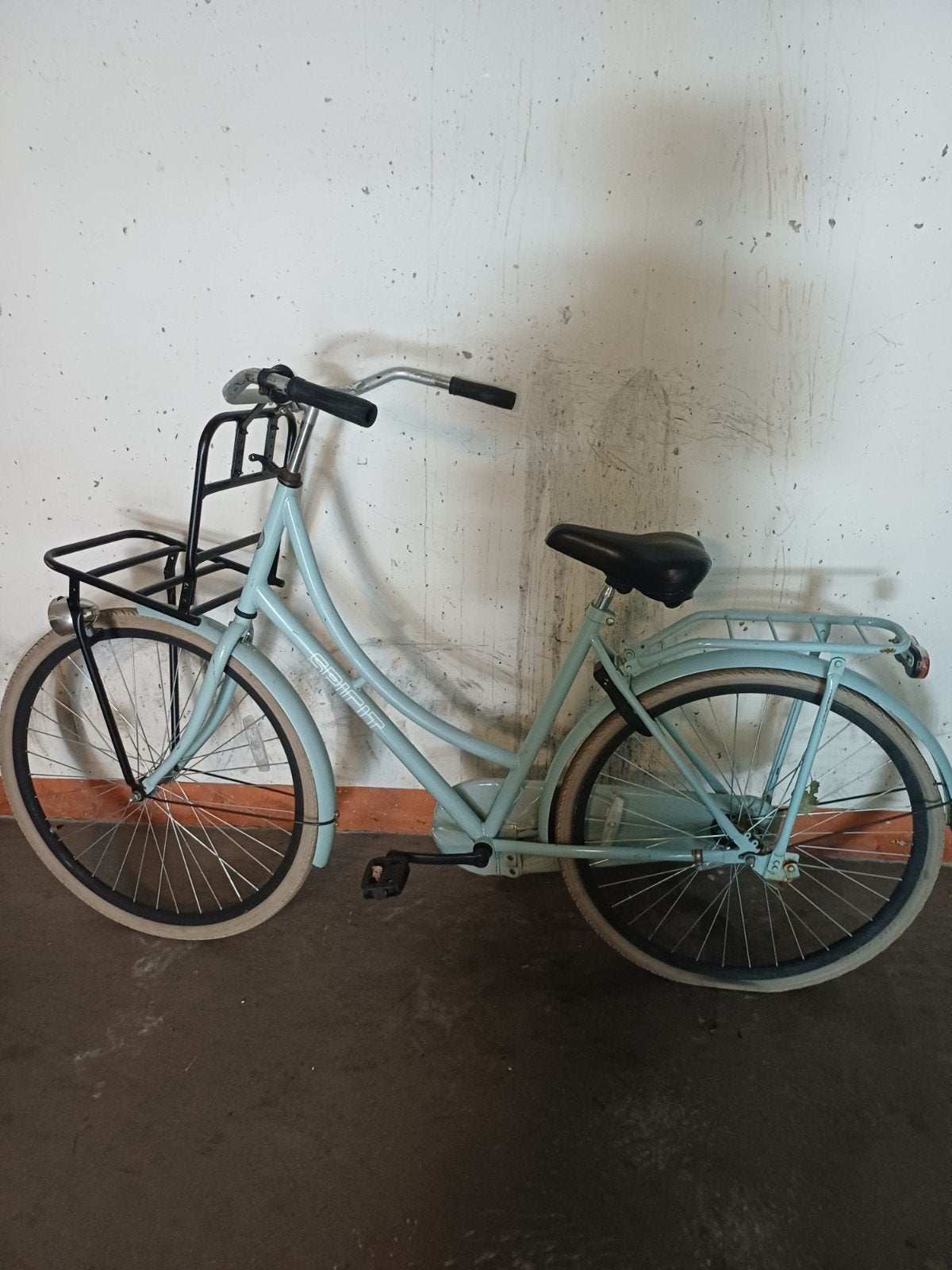Spirit damesfiets met voordrager - Lichtblauw, Fietsen en Brommers, Fietsen | Dames | Damesfietsen, Overige merken, Terugtraprem