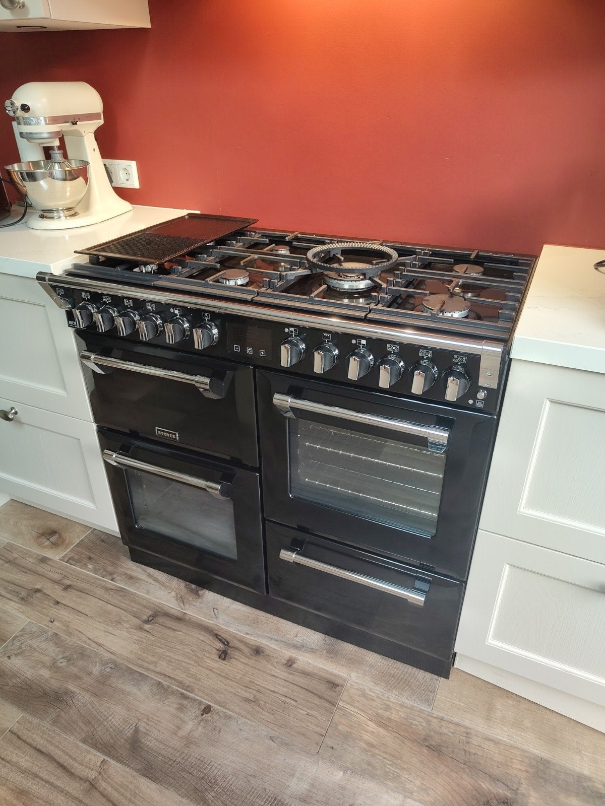 Stoves Richmond Deluxe 100cm + gratis spatplaat, Ophalen, Gebruikt, 60 cm of meer, Gas