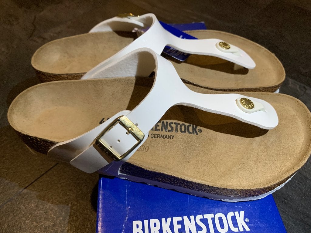 Birkenstock Gizeh BS - Nieuw, Echt Leder, Slippers, Wit, Nieuw, Ophalen of Verzenden